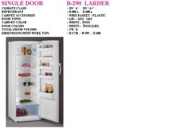 Beko TLA 6018 W 6022463138 DD 13.1 CU FT TALL LARDER FRIG onderdelen en accessoires