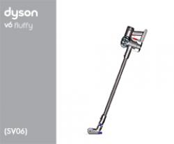 Dyson SV06 05984-01 SV06  Fluffy Plus Euro 205984-01 (Sprayed Nickel & Red/Blue) 2 onderdelen en accessoires