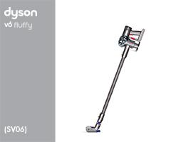 Dyson SV06/v6 fluffy 205984-01 SV06 Fluffy Plus Euro  (Sprayed Nickel & Red/Blue) onderdelen en accessoires